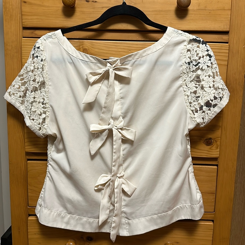 Lace Top, Ties at back